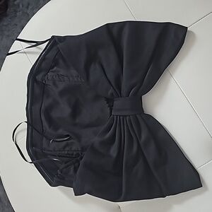 Gorgeous bow tie halter top with zipper size small by Mable